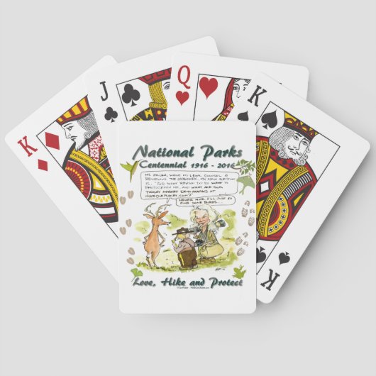 National Park Centennial Fotograf Cartoon Spielkarten (Rückseite)