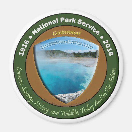 National Park Centennial Magnet Yellowstone 3 in (Vorne)