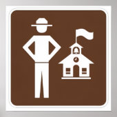 National Park Classroom Lehrer-Ranger-Aufkleber Poster (Vorne)