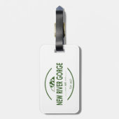 National Park der New River Gorge Gepäckanhänger (Rückseite vertikal)