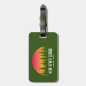 National Park der New River Gorge Gepäckanhänger (Rückseite vertikal)