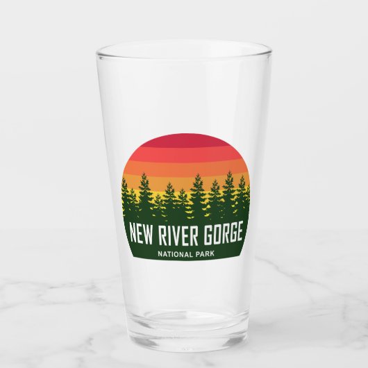 National Park der New River Gorge Glas (Vorderseite)