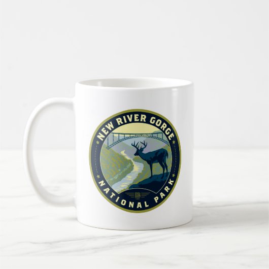 National Park der New River Gorge Kaffeetasse (Links)