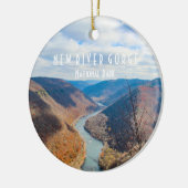 National Park der New River Gorge Keramik Ornament (Links)