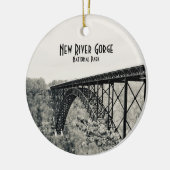 National Park der New River Gorge Keramik Ornament (Links)