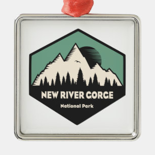 National Park der New River Gorge Ornament Aus Metall
