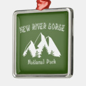 National Park der New River Gorge Ornament Aus Metall (Links)