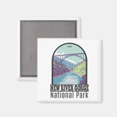 National Park der New River Gorge West Virginia Br Magnet (Vorderseite/Rückseite)