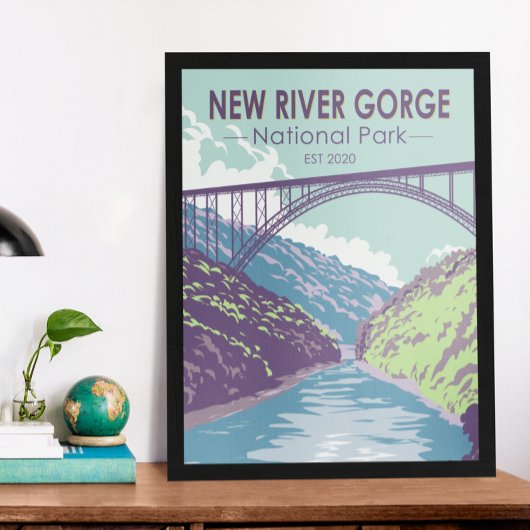 National Park der New River Gorge West Virginia Br Poster