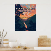 National Park der New River Gorge West Virginia Br Poster (Küche)