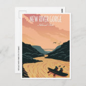 National Park der New River Gorge West Virginia Br Postkarte (Vorne/Hinten)