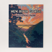 National Park der New River Gorge West Virginia Br Puzzle (Vertikal)