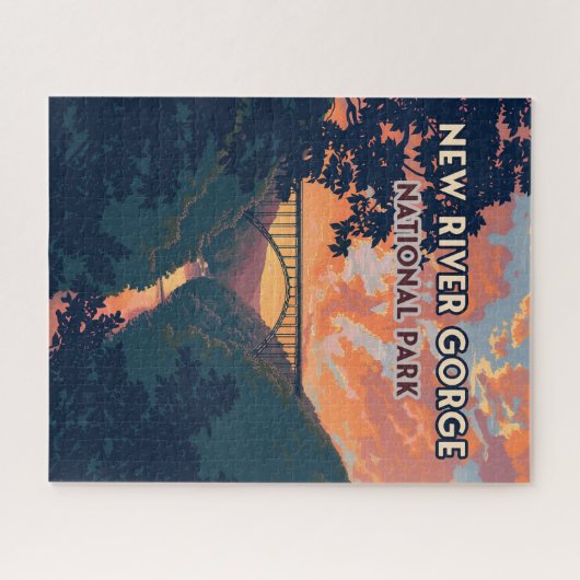 National Park der New River Gorge West Virginia Br Puzzle (Horizontal)