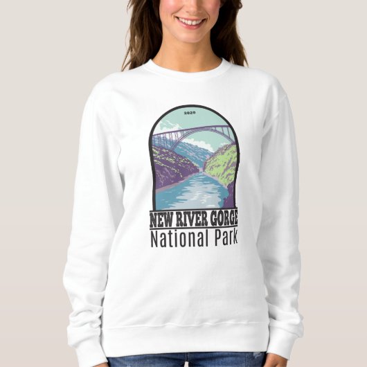 National Park der New River Gorge West Virginia Br Sweatshirt (Vorderseite)