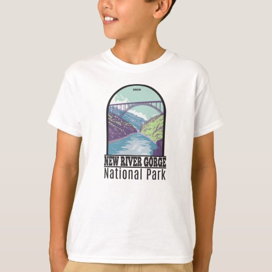National Park der New River Gorge West Virginia Br T-Shirt (Vorderseite)