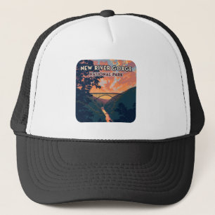 National Park der New River Gorge West Virginia Br Truckerkappe