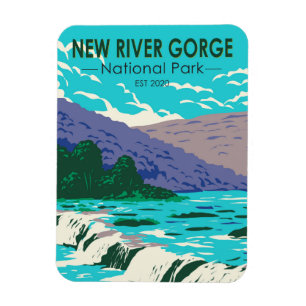 National Park der New River Gorge West Virginia Magnet
