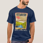National Park der New River Gorge West Virginia Ra T-Shirt (Vorderseite)