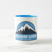 National Park der New River Gorge Zweifarbige Tasse (Mittel)
