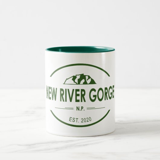 National Park der New River Gorge Zweifarbige Tasse (Mittel)