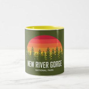 National Park der New River Gorge Zweifarbige Tasse