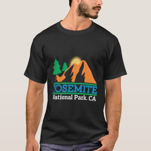 National Park Graphic Yosemite Design T-Shirt (Vorderseite)