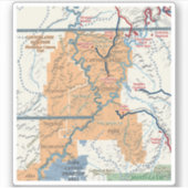 National Park Map Canyonlands Aufkleber (Vorderseite)