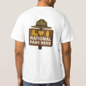 National Park Nerd Men's Premium T-Shirt (Rückseite)