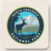 National Park North Cascades Getränkeuntersetzer (Vorderseite)