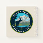 National Park North Cascades Notizblock (Rückseite)