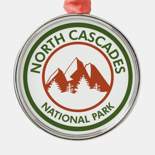 National Park North Cascades Ornament Aus Metall (Vorne)