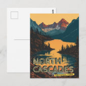 National Park North Cascades Postkarte (Vorne/Hinten)