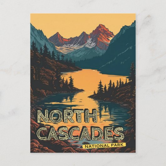 National Park North Cascades Postkarte (Vorderseite)