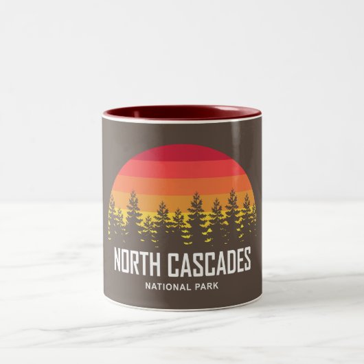National Park North Cascades Zweifarbige Tasse (Mittel)