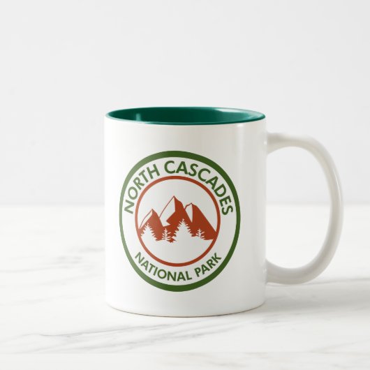 National Park North Cascades Zweifarbige Tasse (Rechts)