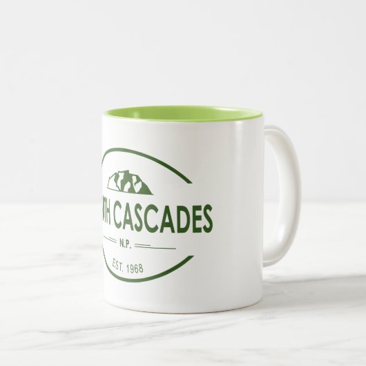 National Park North Cascades Zweifarbige Tasse (VorderseiteRechts)