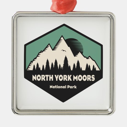 National Park North York Moors Ornament Aus Metall (Vorne)