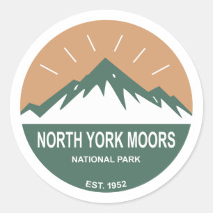 National Park North York Moors Runder Aufkleber