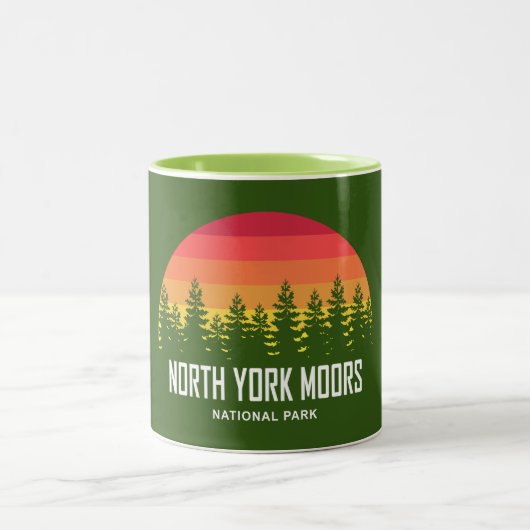 National Park North York Moors Zweifarbige Tasse (Mittel)