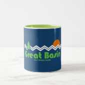 National Park Retro Zweifarbige Tasse (Mittel)