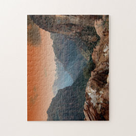 National Park Scenic Mountains Sunset Puzzle