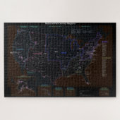 National Park Service Region Karte Puzzle (Horizontal)