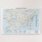 National Park Service Region Karte Puzzle (Horizontal)