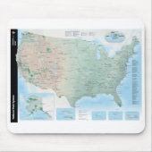 National Park Service-Systems-Karte Mousepad (Vorne)