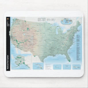 National Park Service-Systems-Karte Mousepad