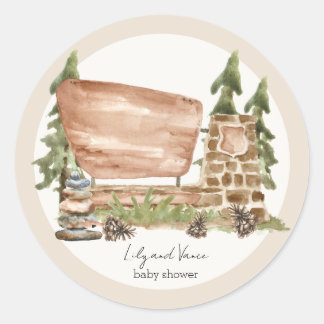 National Park Stickers Round-Label