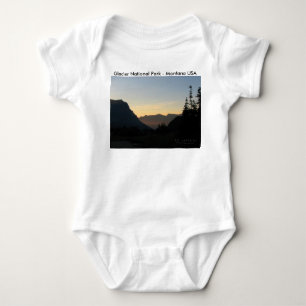 National Park Sunrise Glacier Baby Strampler