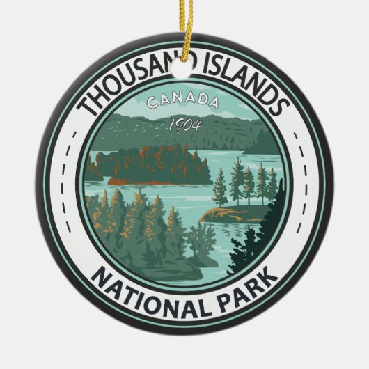 National Park Thousand Islands Abzeichen Keramik Ornament (Vorne)