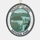 National Park Thousand Islands Abzeichen Keramik Ornament (Links)