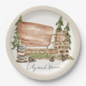 National Park Van Road Trip Paper Plate Pappteller (Vorderseite)